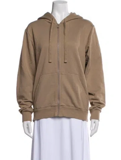 Pre-owned Alo Yoga Bomber Jacket In Brown
