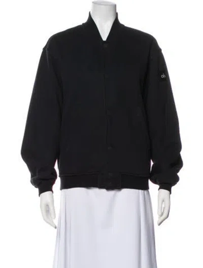 Pre-owned Alo Yoga Bomber Jacket In Gray