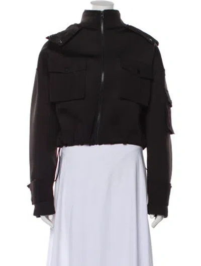 Pre-owned Alo Yoga Bomber Jacket In Gray