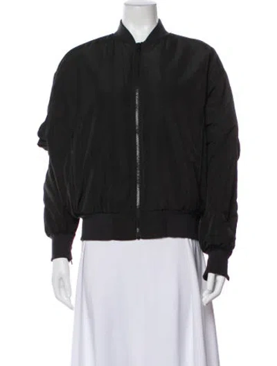 Pre-owned Alo Yoga Bomber Jacket In Gray