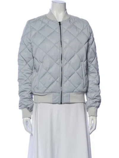 Pre-owned Alo Yoga Bomber Jacket In Gray