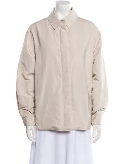 Pre-owned Alo Yoga Bomber Jacket In Neutral