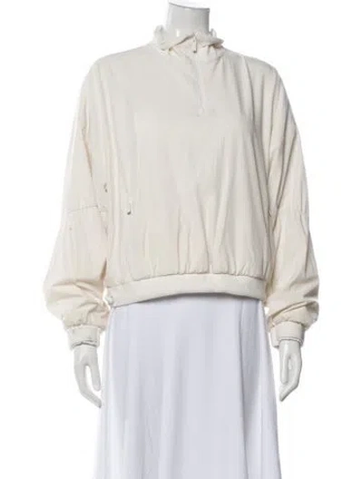 Pre-owned Alo Yoga Bomber Jacket In Neutral