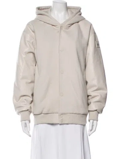 Pre-owned Alo Yoga Bomber Jacket In Neutral