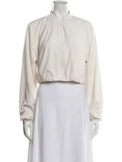 Pre-owned Alo Yoga Bomber Jacket In Neutral