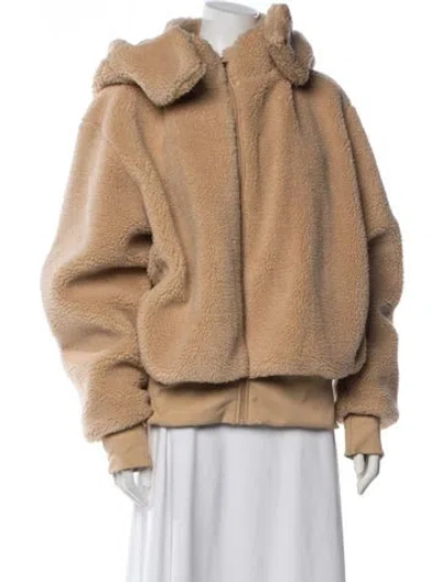 Pre-owned Alo Yoga Bomber Jacket In Neutral
