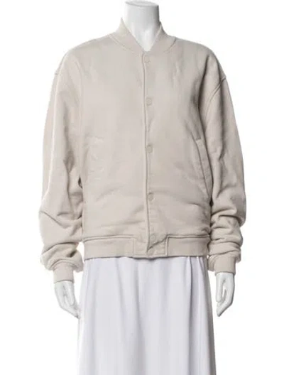Pre-owned Alo Yoga Bomber Jacket In Neutrals