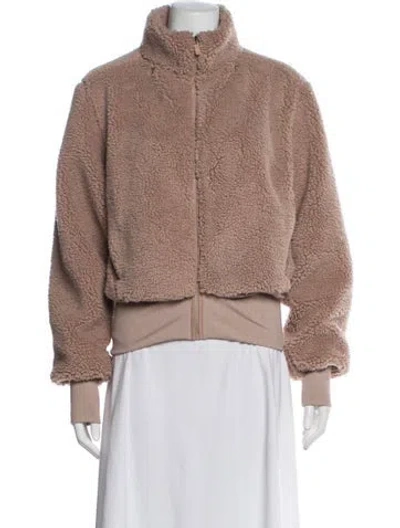 Pre-owned Alo Yoga Bomber Jacket W/ Tags In Neutral