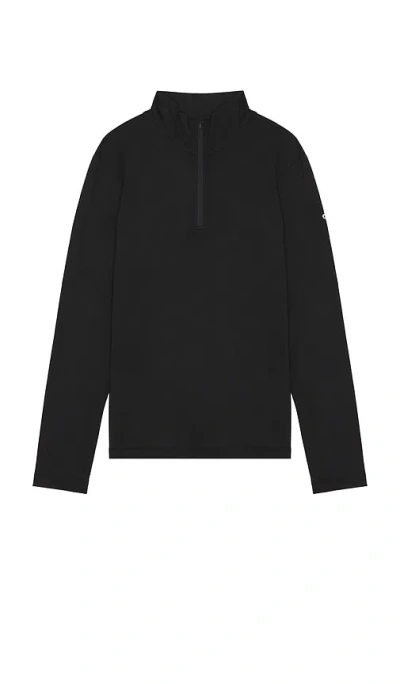 Alo Yoga Conquer 1/4 Zip Reform Long Sleeve In Black