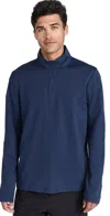 ALO YOGA CONQUER REFORM 1/4 ZIP LONG SLEEVE NAVY