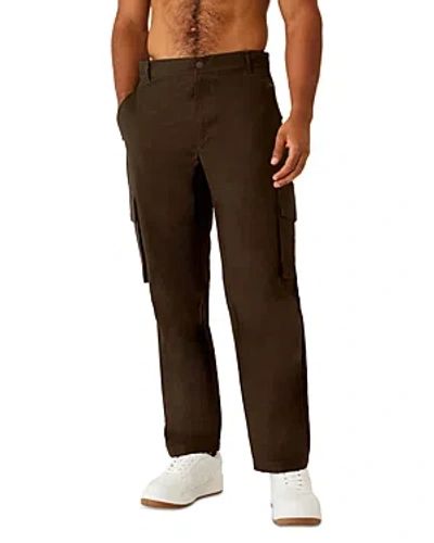 Alo Yoga Cotton Ripstop Straight Fit Cargo Trousers In Espresso