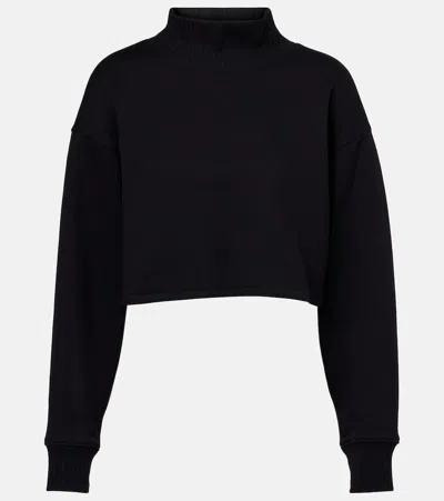 Alo Yoga Cropped Serenity Sweater In Black