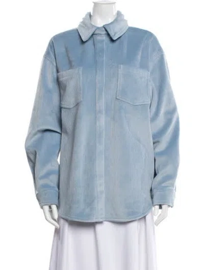 Pre-owned Alo Yoga Denim Jacket In Blue