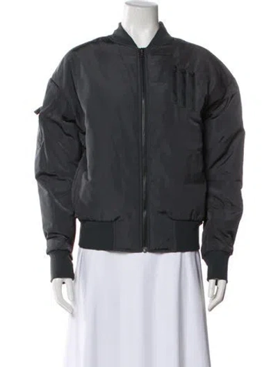 Pre-owned Alo Yoga Down Jacket In Gray