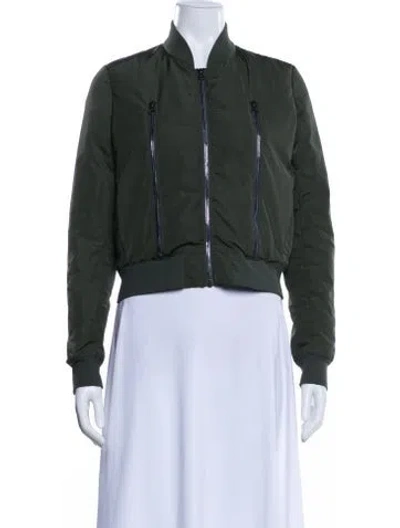 Pre-owned Alo Yoga Down Jacket In Green