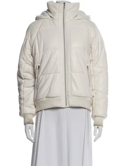 Pre-owned Alo Yoga Down Jacket In Neutral