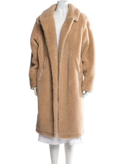 Pre-owned Alo Yoga Faux Fur Coat In Neutral