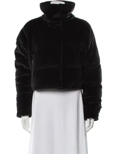 Pre-owned Alo Yoga Faux Fur Jacket In Black