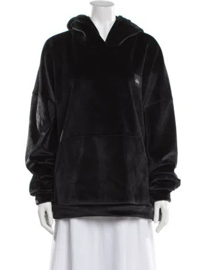 Pre-owned Alo Yoga Faux Fur Jacket In Black