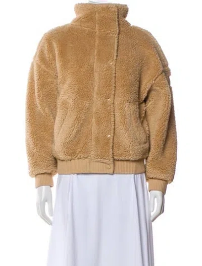 Pre-owned Alo Yoga Faux Fur Jacket In Neutral