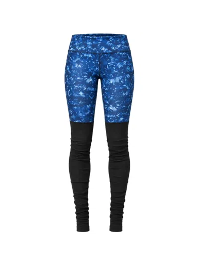 Alo Yoga Goddess Ribbed Leggings In Blue