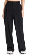 ALO YOGA HIGH WAIST PURSUIT TROUSERS BLACK