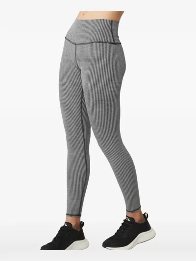Alo Yoga Houndstooth-pattern Leggings In Animal Print