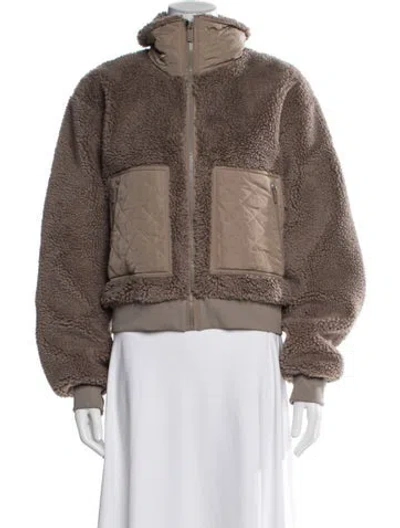 Pre-owned Alo Yoga Jacket W/ Tags In Brown