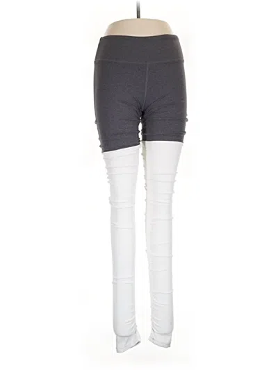 Pre-owned Alo Yoga Leggings In Gray