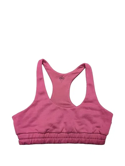 Alo Yoga Logo-patch Sports Bra In Multi