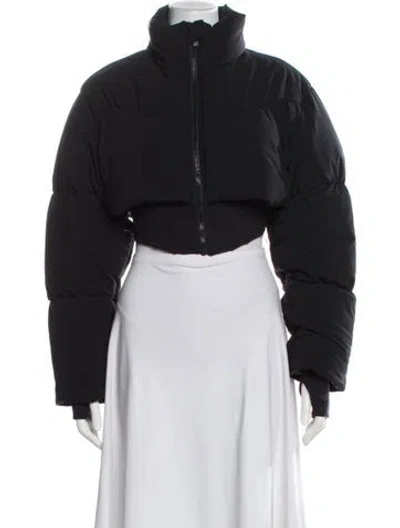 Pre-owned Alo Yoga Nylon Bomber Jacket In Gray