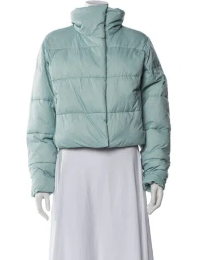 Pre-owned Alo Yoga Nylon Down Jacket In Green