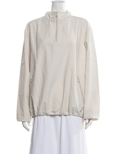 Pre-owned Alo Yoga Nylon Evening Jacket In White