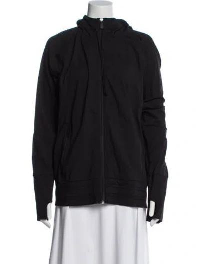 Pre-owned Alo Yoga Nylon Jacket In Black