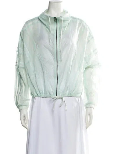 Pre-owned Alo Yoga Nylon Jacket In Green