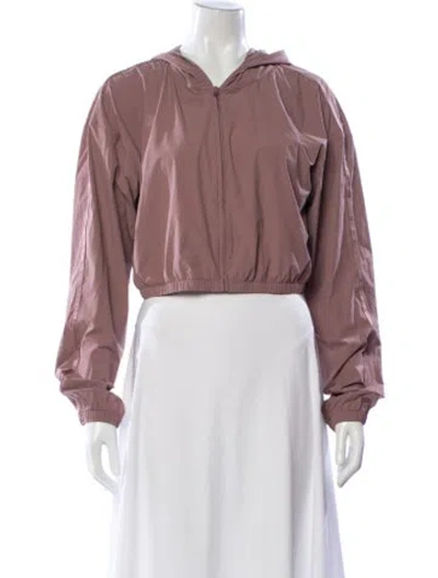 Pre-owned Alo Yoga Nylon Performance Jacket In Pink