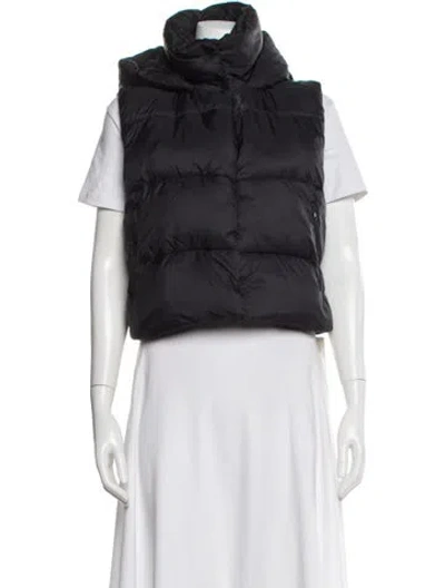 Pre-owned Alo Yoga Nylon Vest In Black