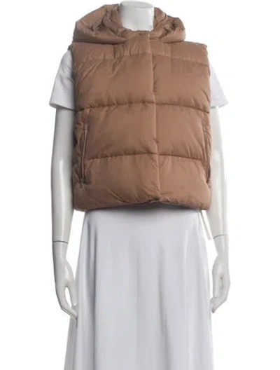 Pre-owned Alo Yoga Nylon Vest In Brown