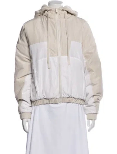 Pre-owned Alo Yoga Performance Jacket In White