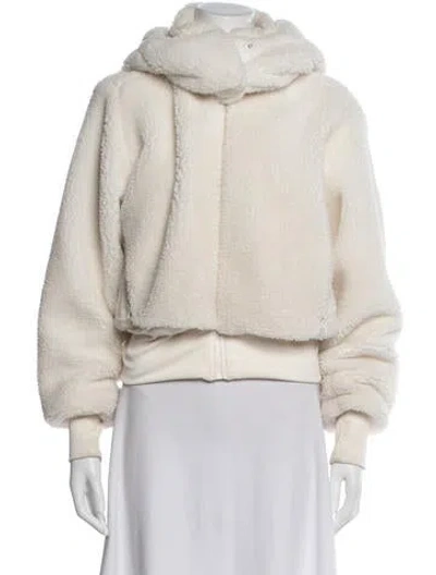 Pre-owned Alo Yoga Performance Jacket In White