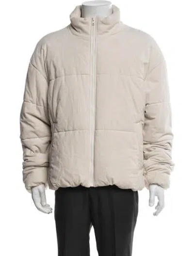 Pre-owned Alo Yoga Puffer Coat In Neutrals