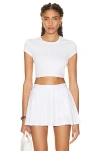 Alo Yoga Alosoft Finesse Short Sleeve T-shirt In White