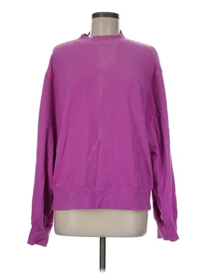 Pre-owned Alo Yoga Sweatshirt In Purple
