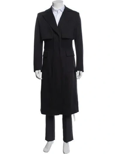 Pre-owned Alo Yoga Trench Coat In Blue