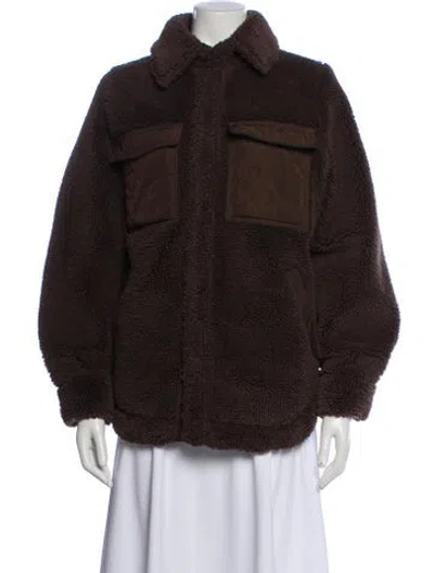 Pre-owned Alo Yoga Utility Jacket In Brown