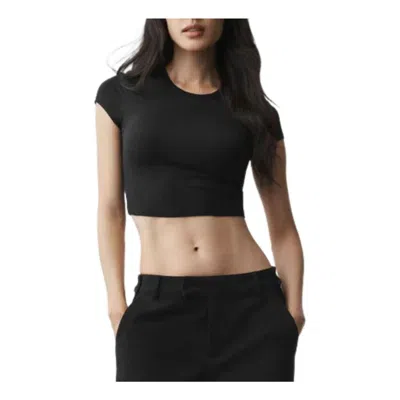 Alo Yoga (wmns) Alo Alosoft Crop Finesse T-shirt 'black'