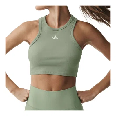 Alo Yoga (wmns) Alo Aspire Tank 'dune Grass White' In Multi