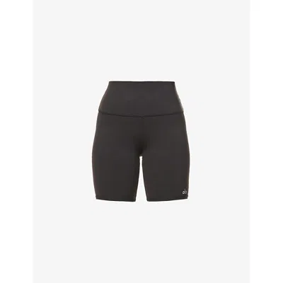 Alo Yoga Womens Black Alo Hw Biker Short