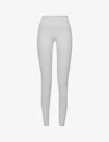 Alo Yoga Alosoft High-rise Stretch-woven Leggings In Athletic Heather Grey