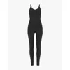 Alo Yoga Womens Black One And Done Camisole Stretch-jersey Unitard In Black